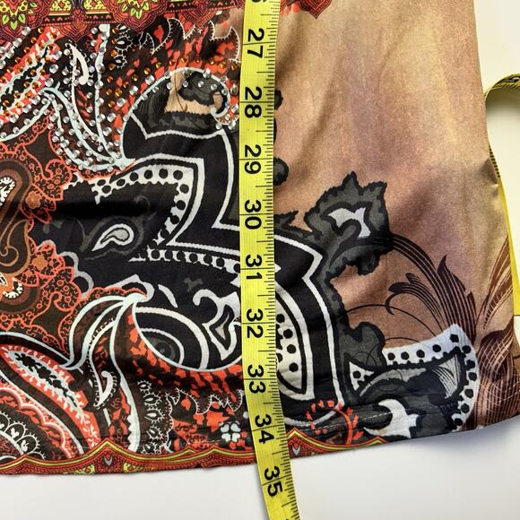 Y2K S-12 3/4 Sleeve Tattoo Dress With Rhinestones Size M Stretchy Club Grunge - Picture 13 of 14